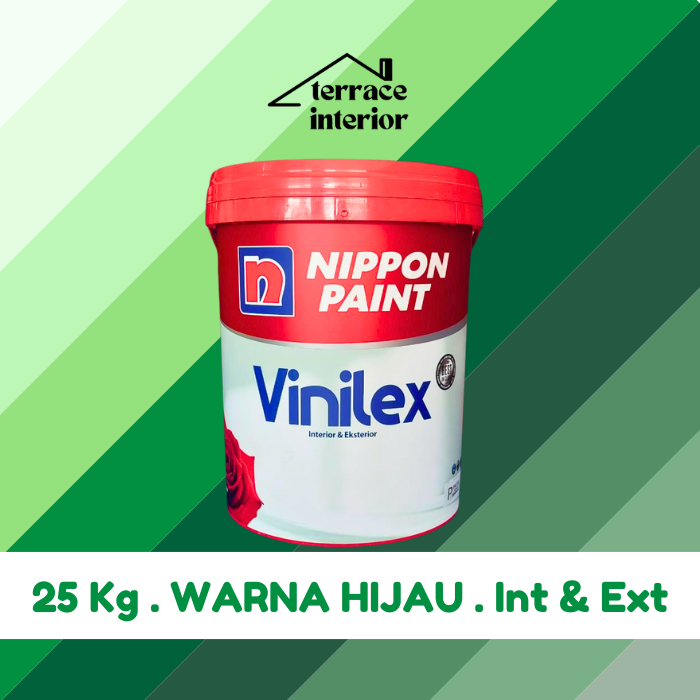 Cat Tembok Vinilex 5000 Interior & Exterior Hijau 25 Kg