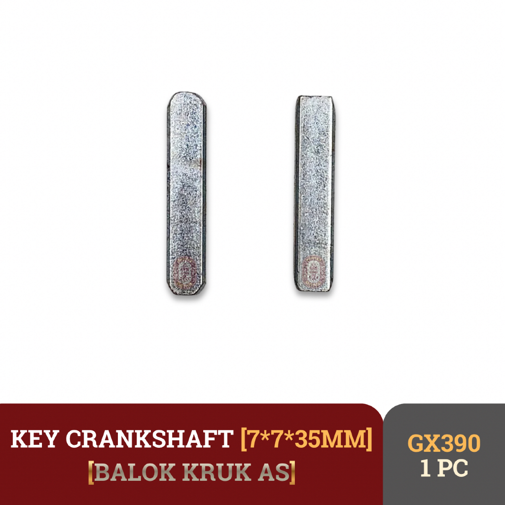 KEY CRANKSHAFT GX390 7X7X35MM KEY BALOK KRUK AS MESIN PENGGERAK GX270 GX390 9HP 13HP KEY CRANKSHAFT 