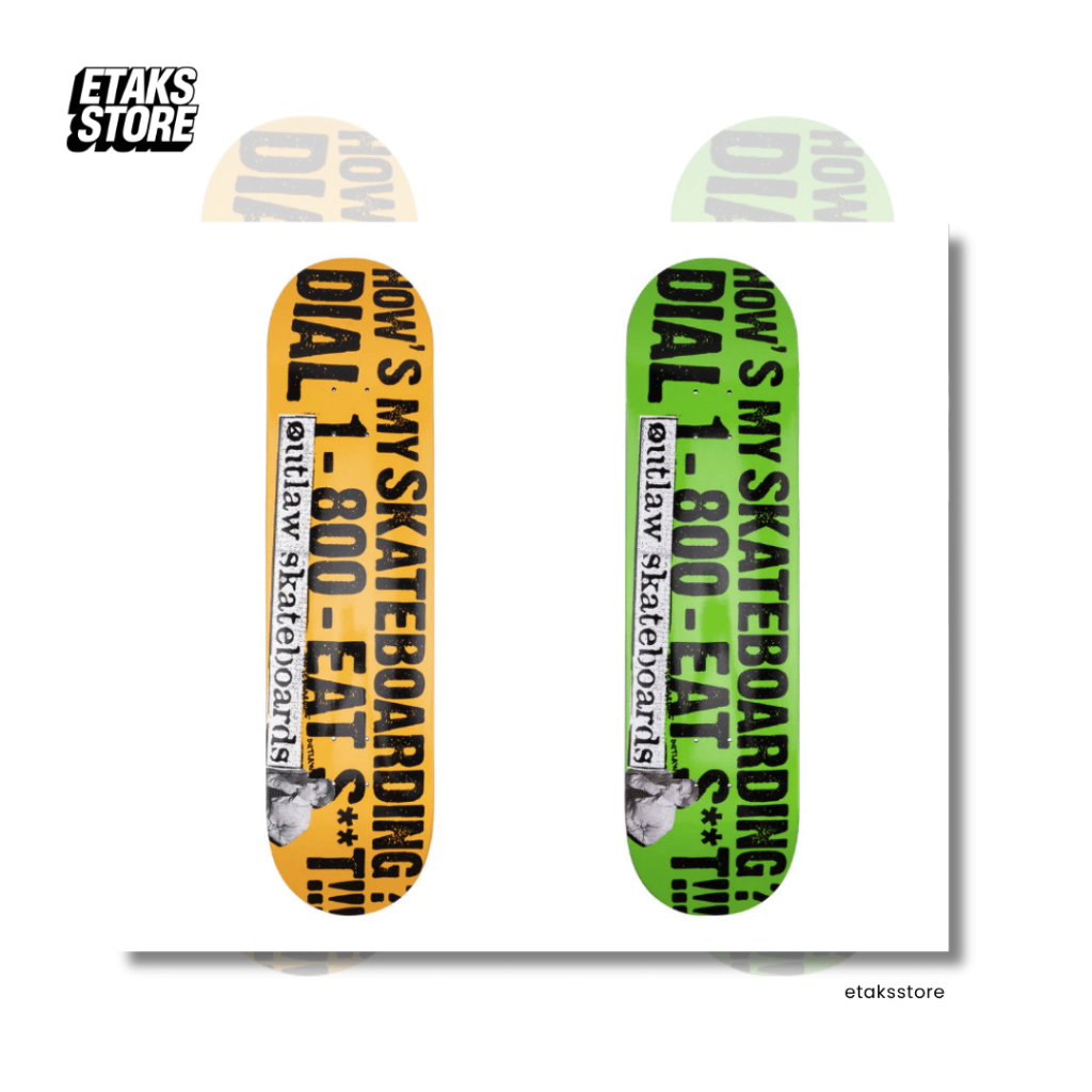 Papan Outlaw Skateboard Dial Service Deck | Skateboard Deck