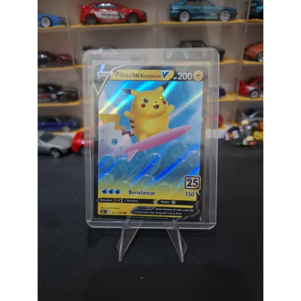 Kartu Pokemon Pikachu Berselancar V