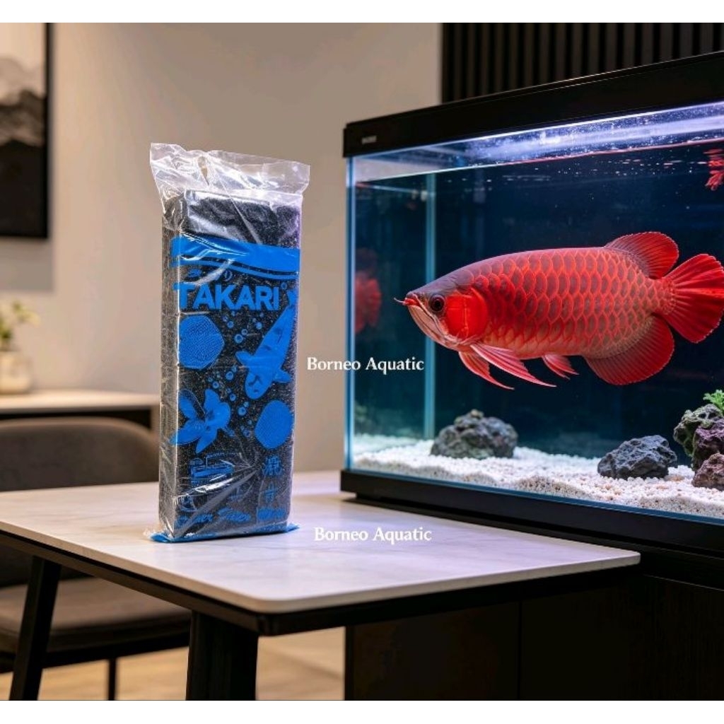 BUSA FILTER AQUARIUM // TAKARI BIOFOM KOREA 5 CM // HITAM // AQUARIUM