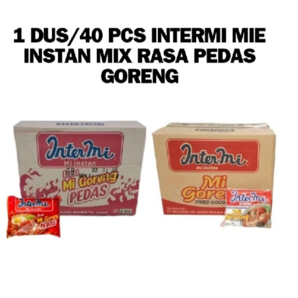 Intermi Goreng 1 Dus (40 Pcs) Intermi Goreng/Intermi Pedas COD
