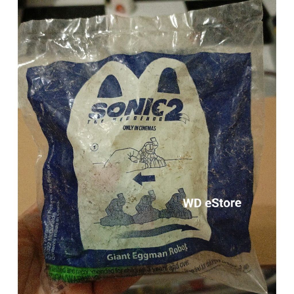 McDonald Happy Meal Toy Sonic 2, Giant Eggman Robot