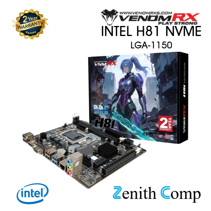 Motherboard VENOMRX H81 Nvme LGA 1150