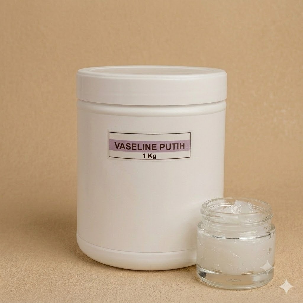 Vaselin PUTIH 1 KG  Melembapkan Kulit /  Moisturize Skin Barrier / White Petroleum Jelly 1 KG / Inte
