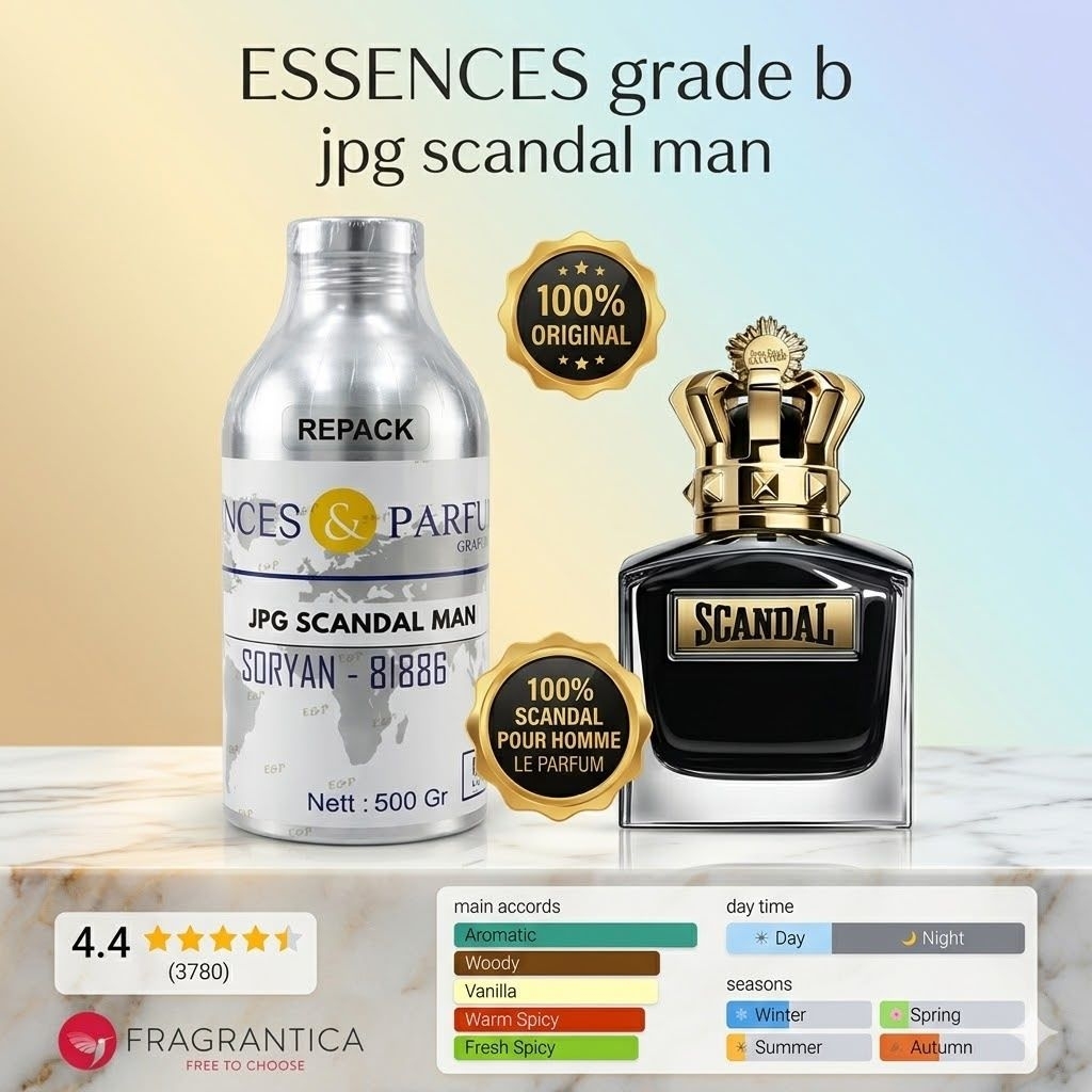 ESSENCES GRADE B/SORYAN/SCANDAL MAN/KEMASAN SEGEL REPACK/BIBIT MURNI