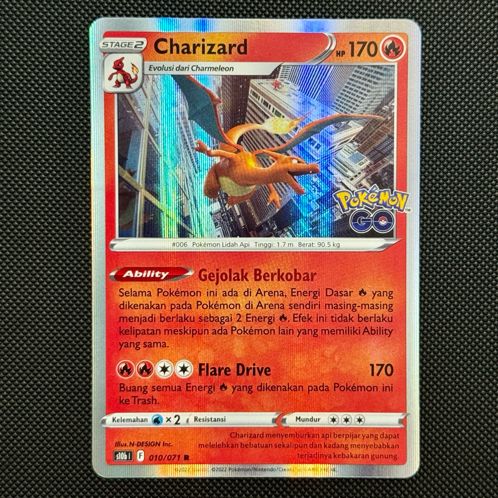 Charizard Holo Stamp Pokemon Go Indonesia