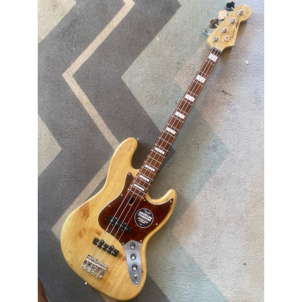 bass fender jazz 4string natural glossy replika