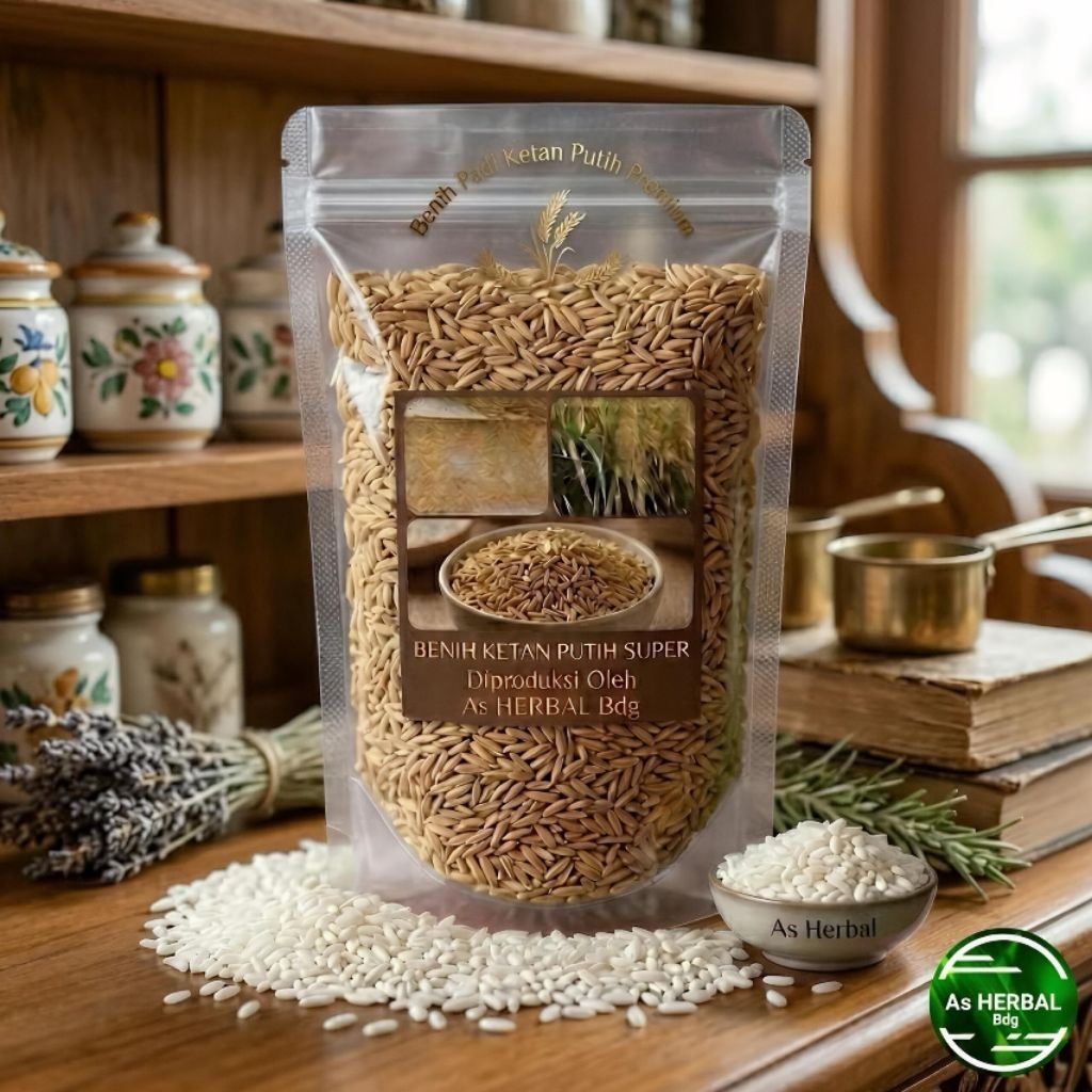 Benih padi ketan putih bibit ketan putih 1 kg-az