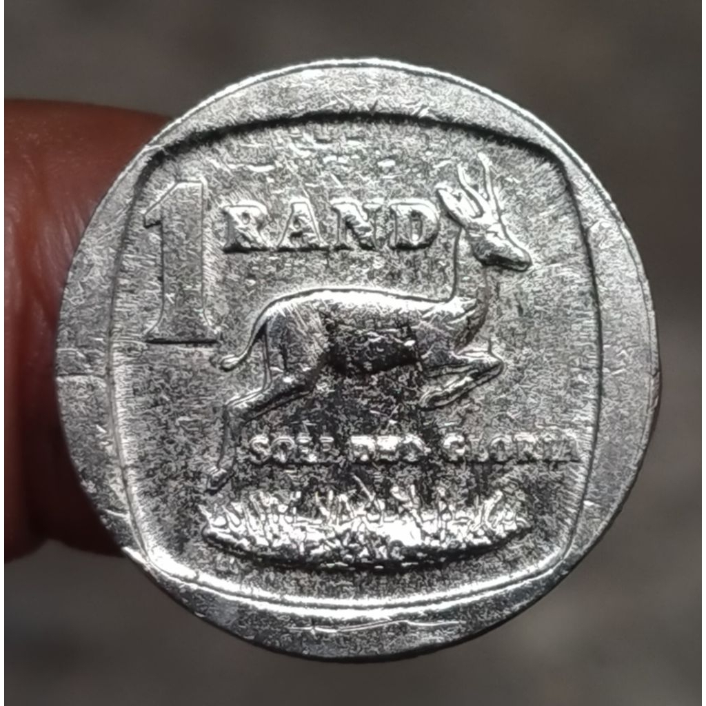 Koin Kuno Afrika Selatan 1 Rand Impala tahun acak