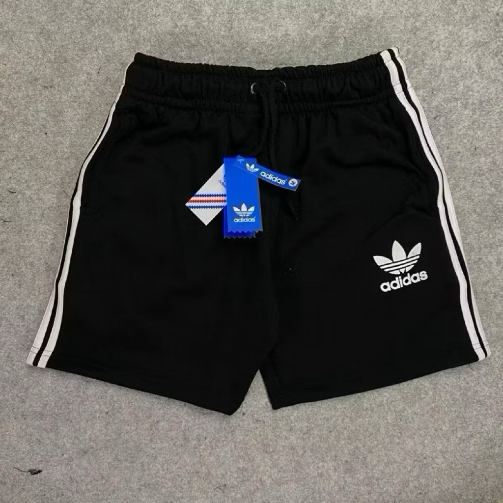 Celana Shortpants Pendek Hitam Premium Fulltag & Label | Celana Pria/Wanita