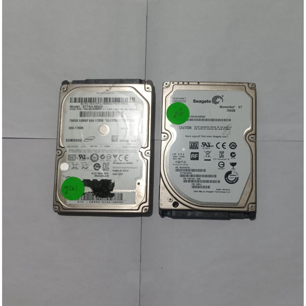 Harddisk Laptop 2.5 inch 500gb/750gb/1TB copotan laptop kesehatan 100% bukan rekondisi