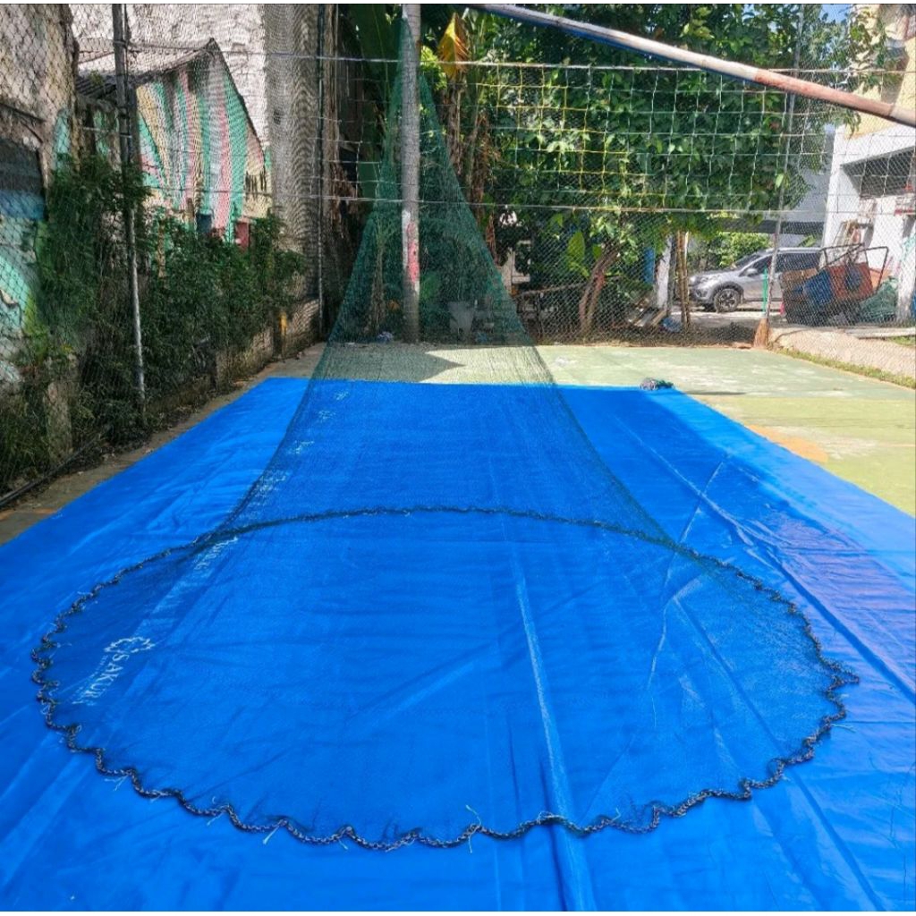 Jala nilon 9feet. 2,5m udang ikan