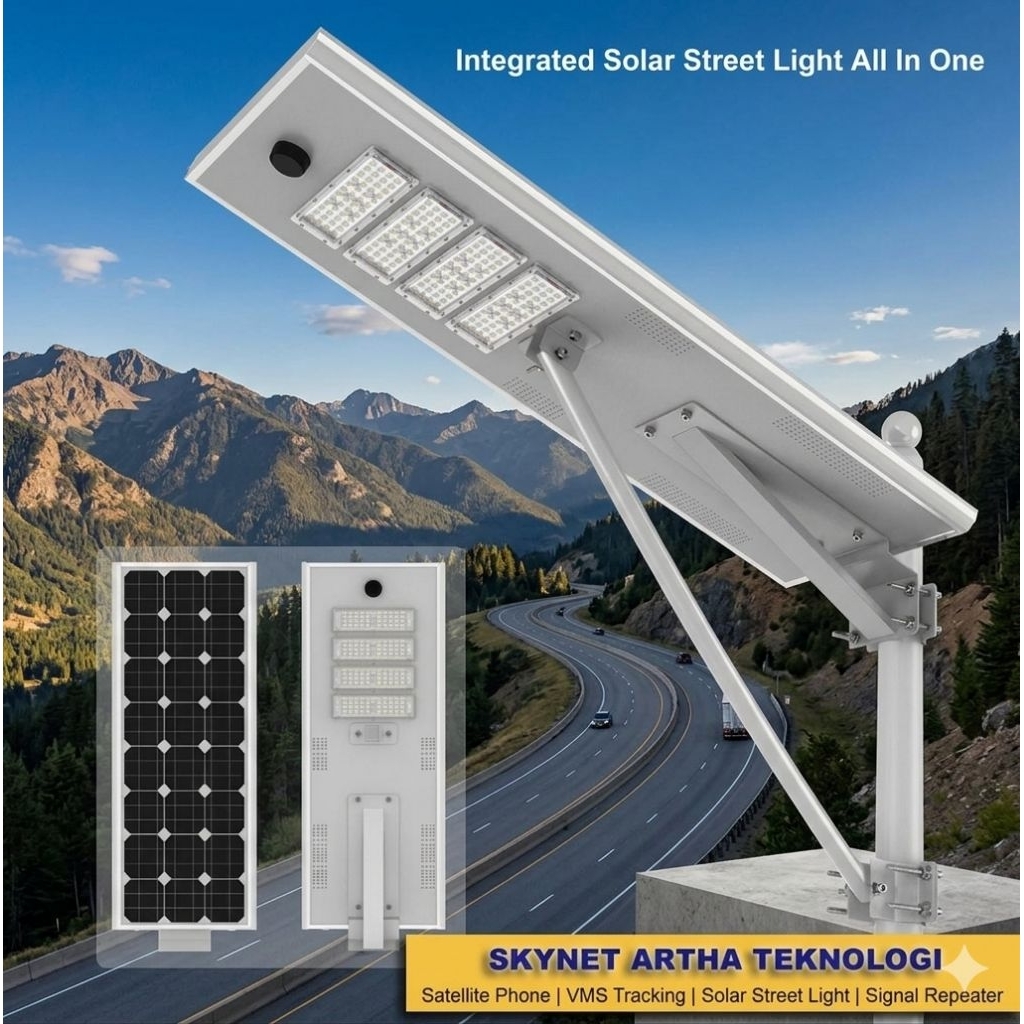 LAMPU PJU TENAGA SURYA (PJUTS) ALL IN ONE 80W – ICM 80 AIO
