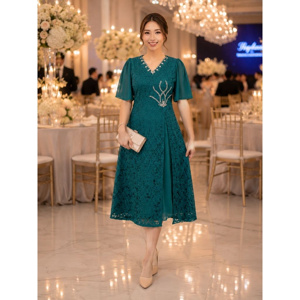 SUPER/BANYAK WARNA/LD90-130CM JUMBO/BROKAT DRESS SUPER/BANYAK WARNA/LD90-130CM L- JUMBO/BROKAT SEMI 