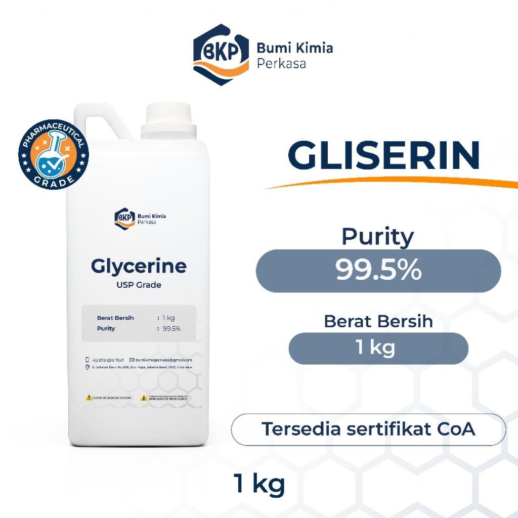 Gliserin USP Grade 1kg - Gliserin / Glycerol / Glycerine