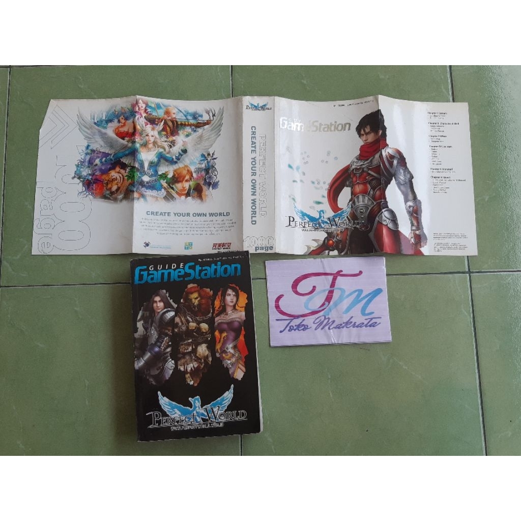 buku pedoman bermain game komputer GUIDE GAME STATION PERFERCT WORLD jadul lawas lama langka