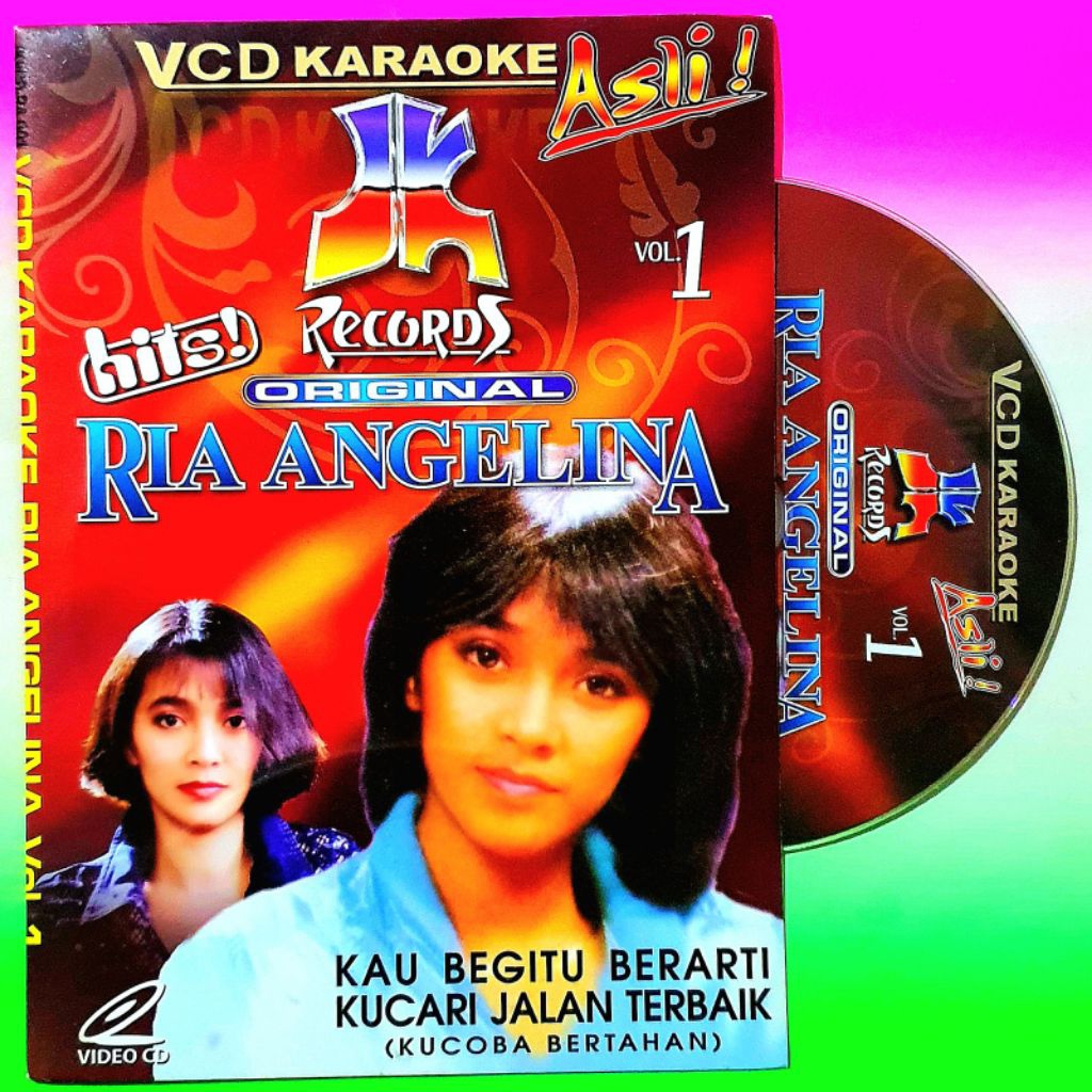 vcd pop ria angelina - vcd lagu tembang kenangan nostalgia lawas - vcd karaoke lagu pop