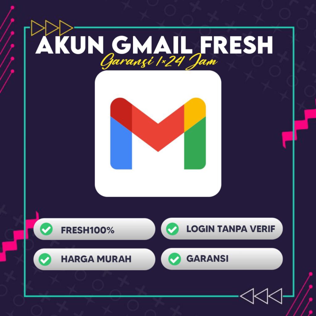 EMAIL GMAIL FRESH PERMANENT TANPA VERIFIKASI - LIHAT FOTO PRODUK SLIDE KE 2