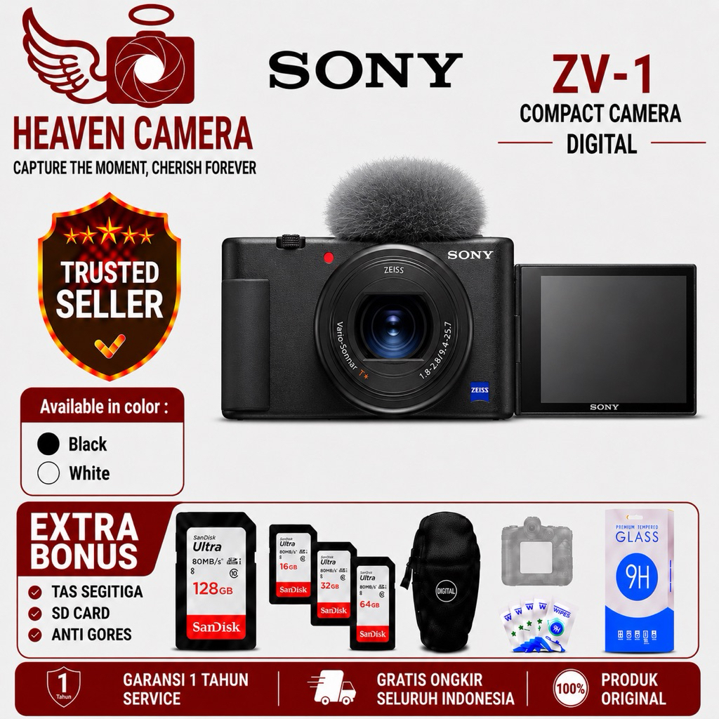 KAMERA SONY ZV-1 DIGITAL CAMERA - SONY ZV1 - ZV-1