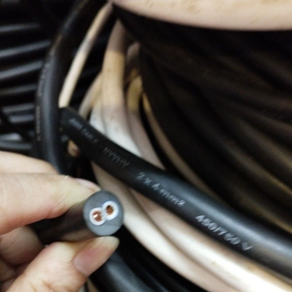 KABEL SERABUT NYYHY 2X4MM 2X4 MM JEMBO 50 METER