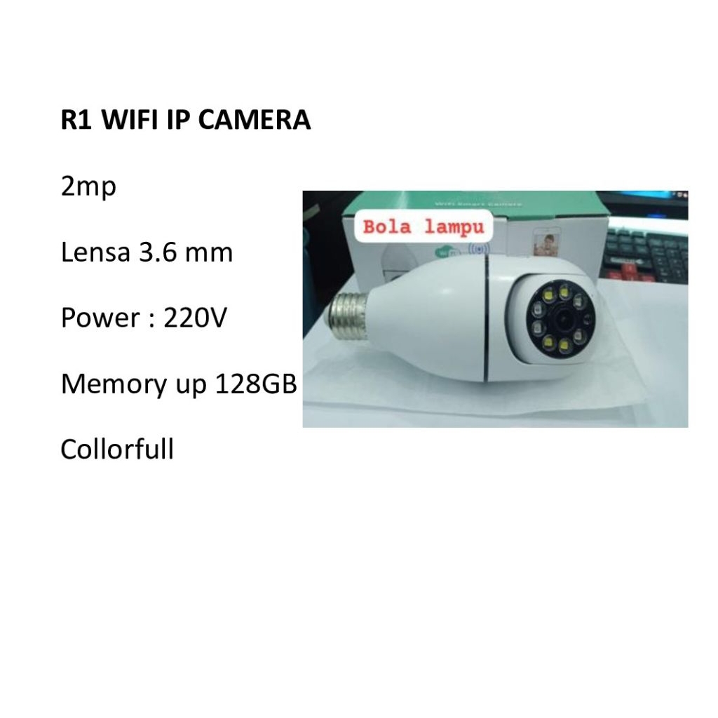 Cctv lampu bulb camera wireless vr panoramic wireless 2 mp No Blind Spot Monitoring