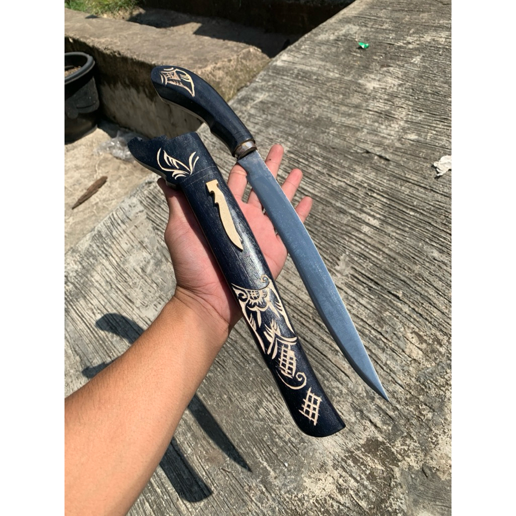 PISAU SEMBELIH 25cm HITAM/ PISAU TAJAM