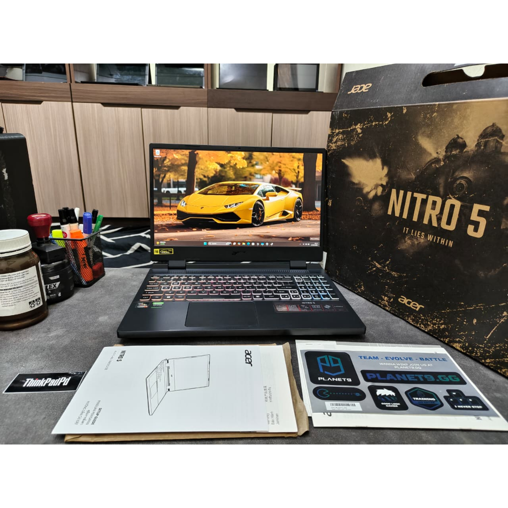 Laptop Gaming Acer Nitro 5 Ryzen 7 Gen 6 16/512 165Hz RTX 3060 6GB Fullset