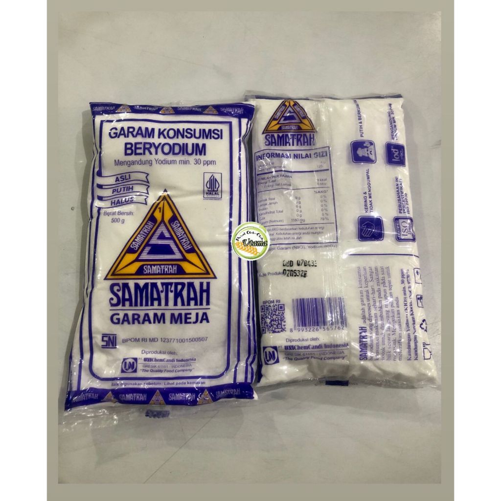 garam samatrah 500gr - garam meja samatrah - garam meja - garam dapur - garam beryodium iodium tingg