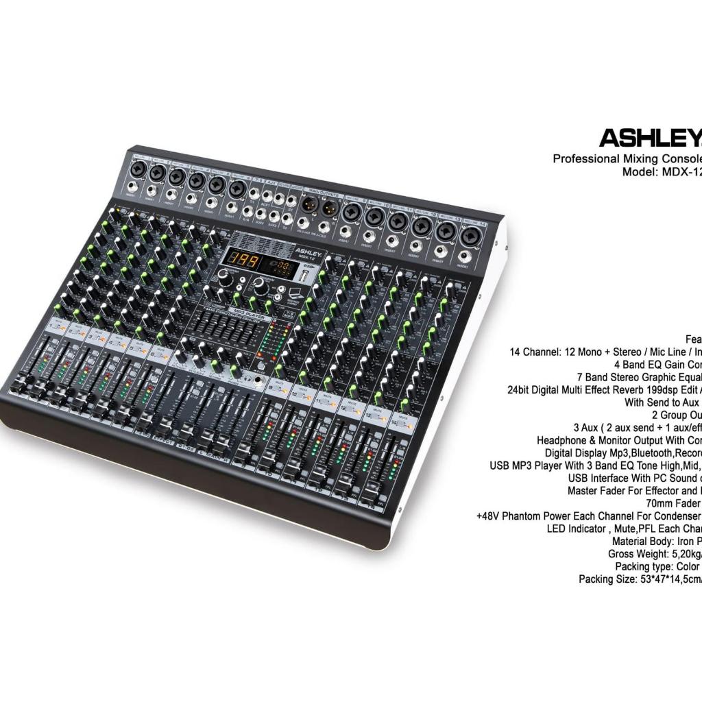 Mixer Ashley MDX 12CHANEL Mixer Ashley 12 Chanel