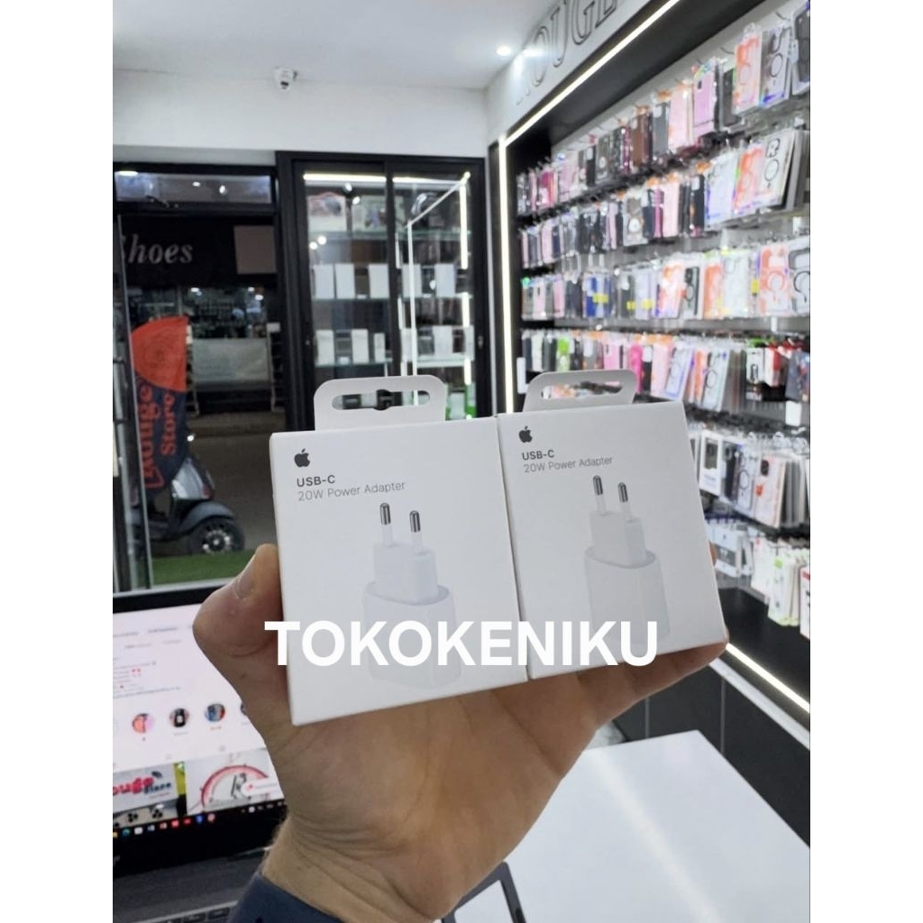 JUAL PARTAI 100PCS POWER ADAPTER REAL1000% FAST CHARGING APPLE 20W USB C Model A2347 MD3J4ZA/A 20 WA