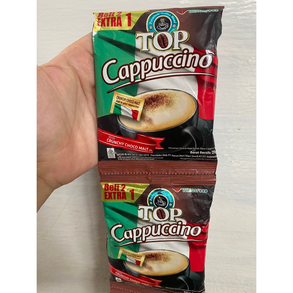 Top Coffee Murni/Toraja Capucino/Avocado/Kopi Susu/Gula Aren Tubruk All varian- Renceng Isi 10 Sache