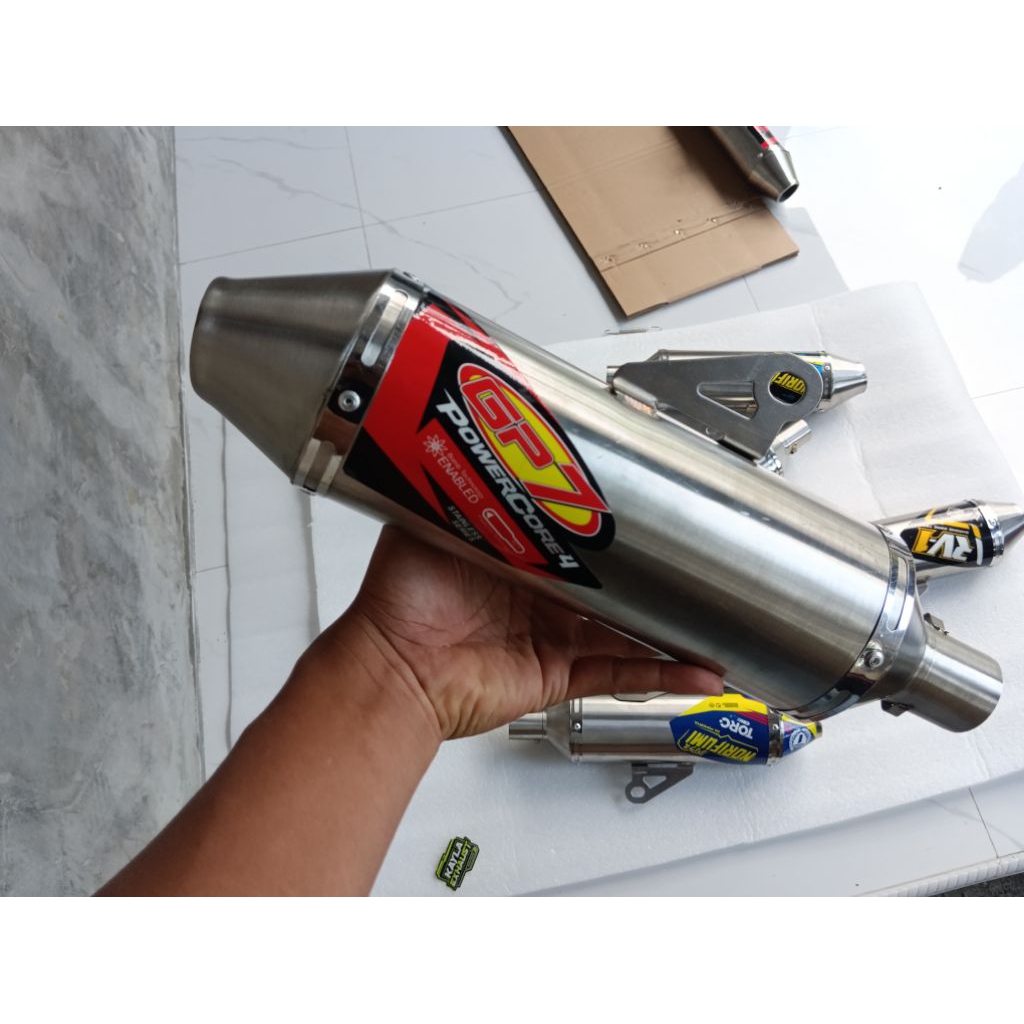 exhaust racing GP7 POWERCORE4 canister only inlet38mm