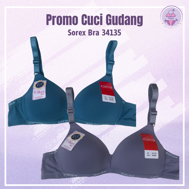 Bra Wanita Dewasa Sorex 34135 BH Tanpa Kawat