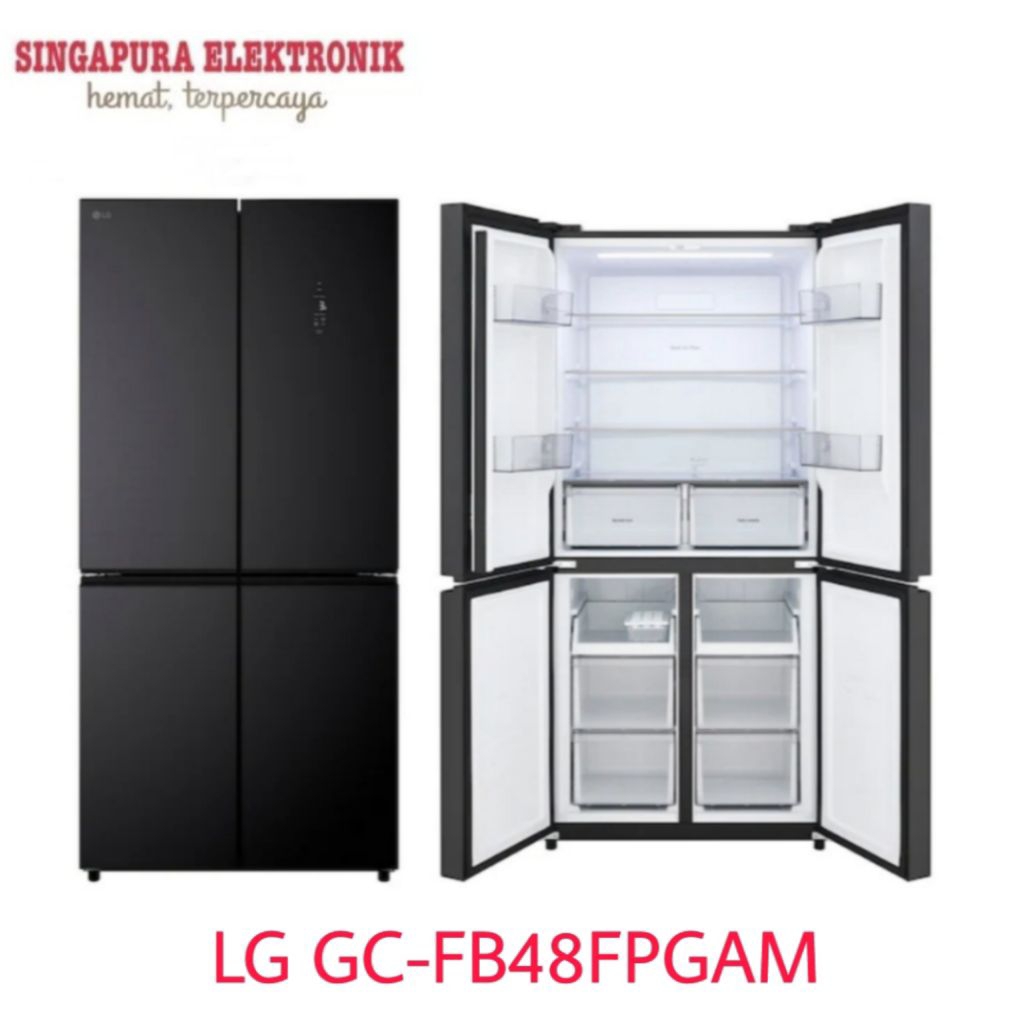LG Kulkas 4 Pintu GC-FB48FPGAM