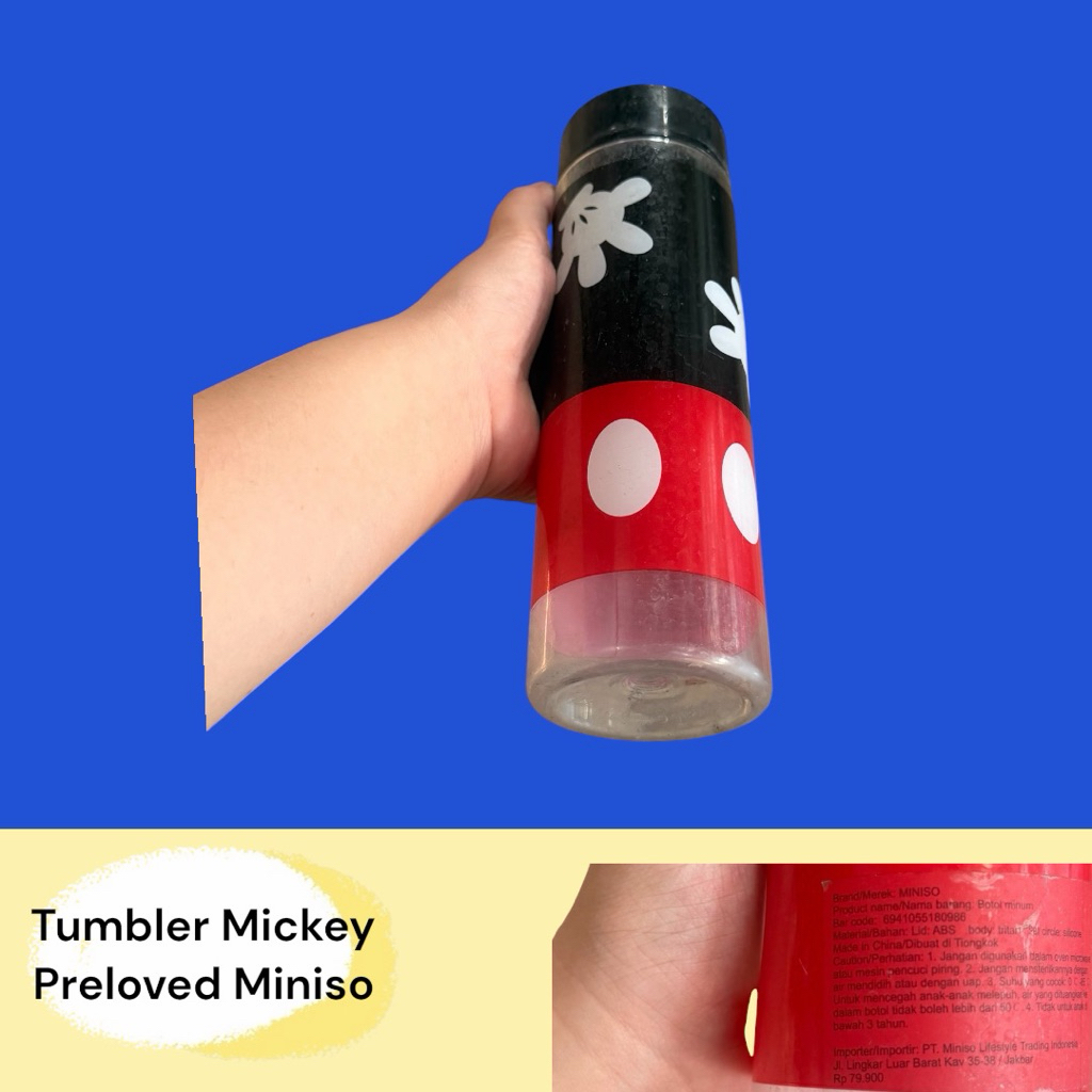 Tumbler Preloved Mickey Miniso