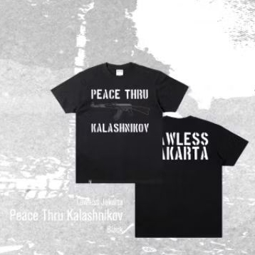 LAWLESS JAKARTA TERBARU "KALASHNIKOV" TSHIRT/KAOS HOOPS BANJARMASIN