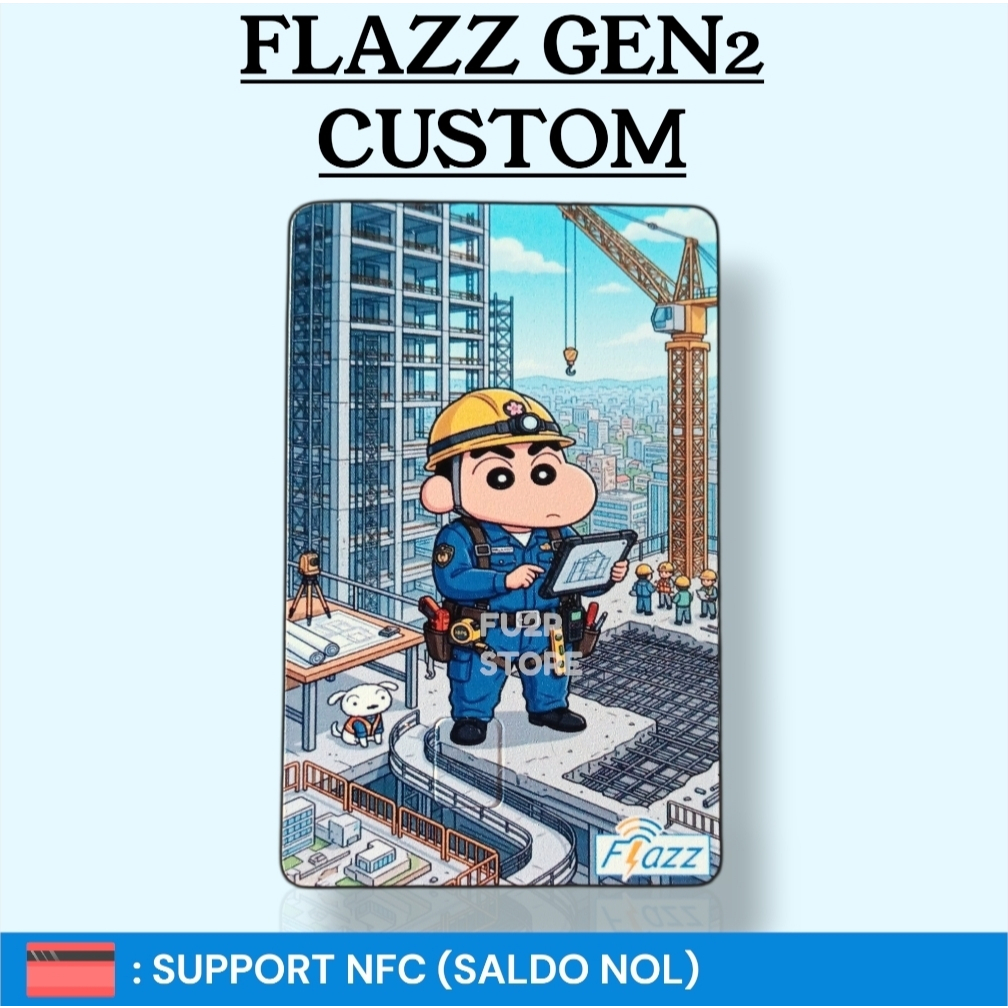 KARTU ETOLL FLAZZ BCA GEN 2 CUSTOM - SHINCHAN [ARSITEK]