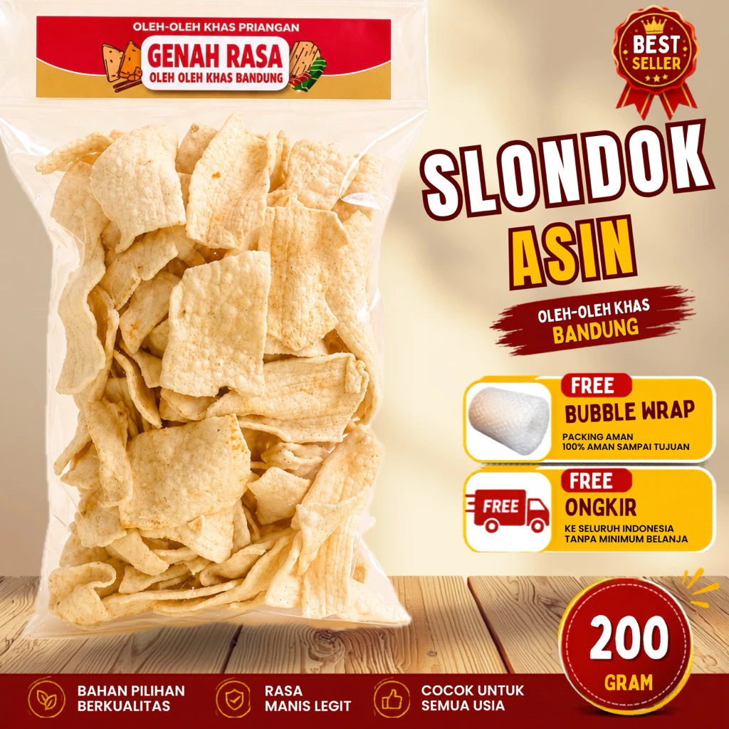 Kerupuk Slondok Asin 200 g