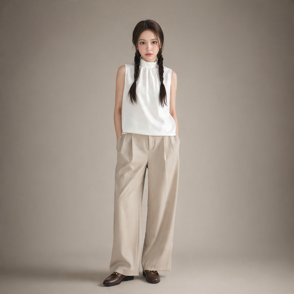 [G-08][Grade B] Gl*bal Un*qlo Sleeveless Blouse Women | Blouse Tanpa Lengan, Wanita
