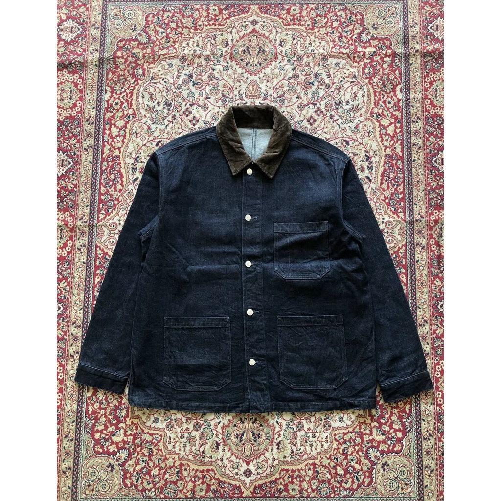 8second denim chore jacket Vintage Denim jacket Vintage Chore jacket i591