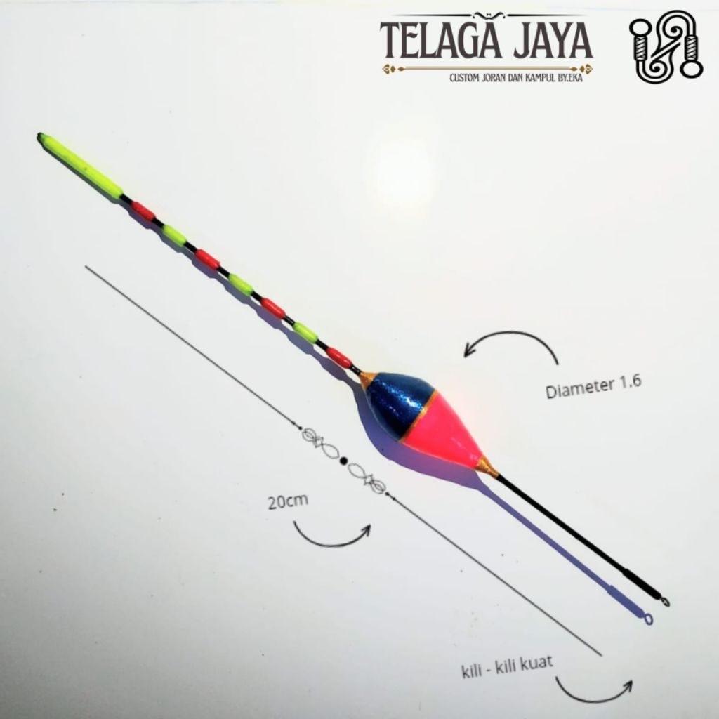 kampul pelampung pancing anti badai lilit benang by.telaga jaya ZT