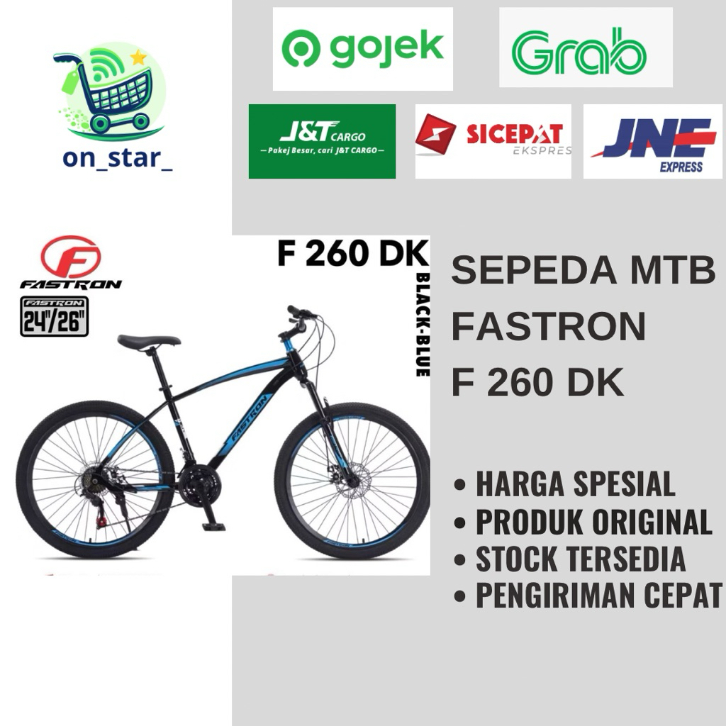 SEPEDA MTB 26 inci FASTRON F260 DK /SEPEDA GUNUNG 24 inci FASTRON 260 DK