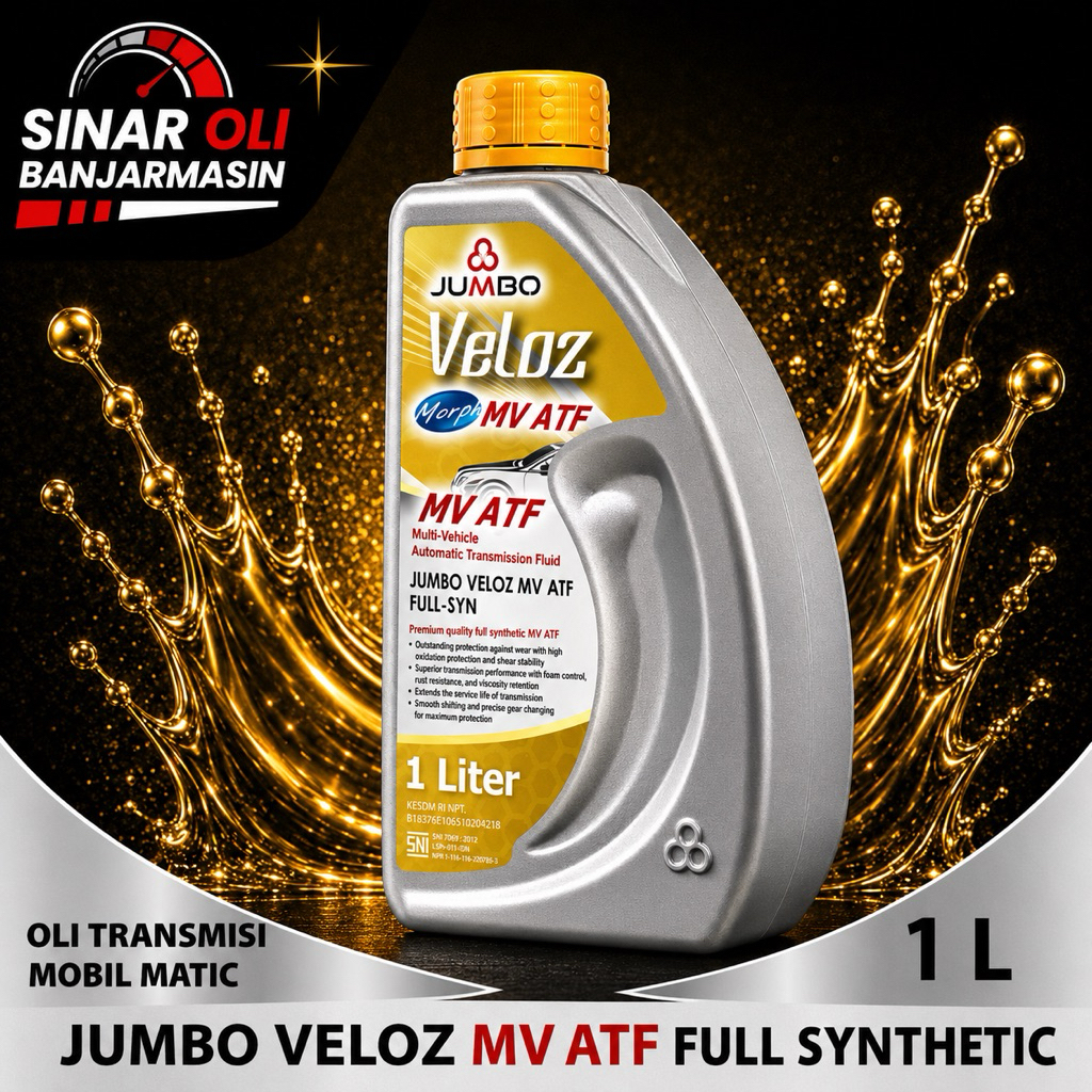 Oli Mesin Jumbo Veloz MV ATF Full-Synthetic (1L)