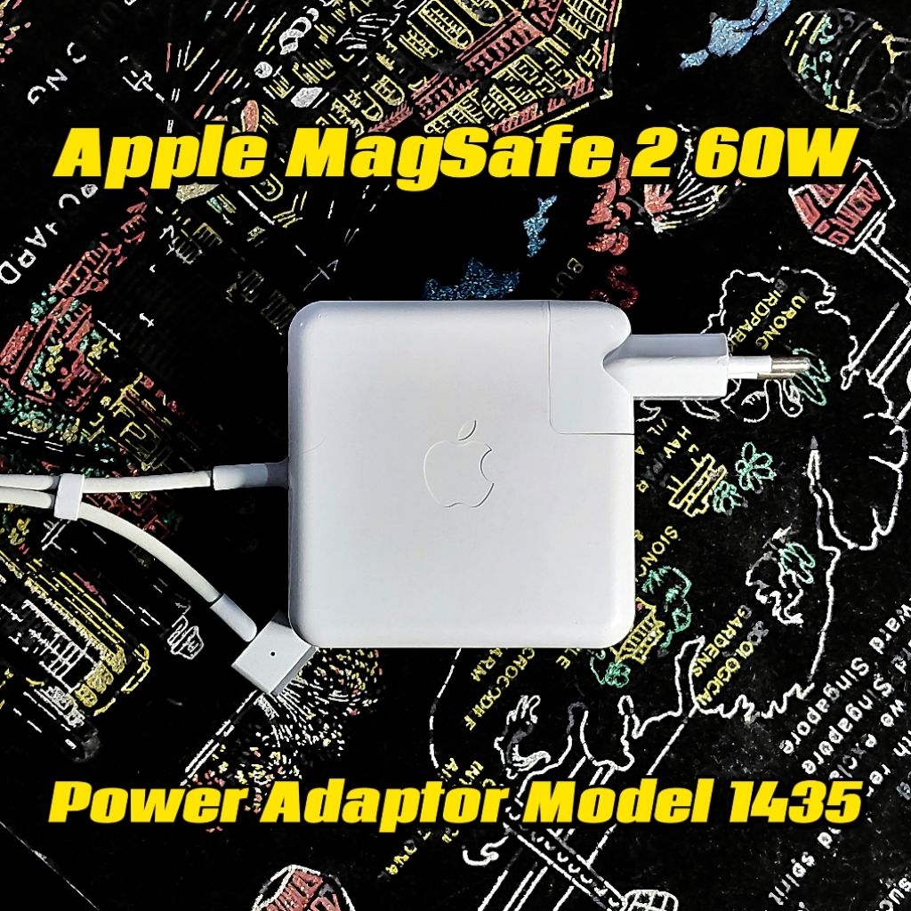 Apple 60W MagSafe 2 Power Adaptor Charger Model A1435 "T" (T-Tip) for MacBook Pro 13" inch Retina Di