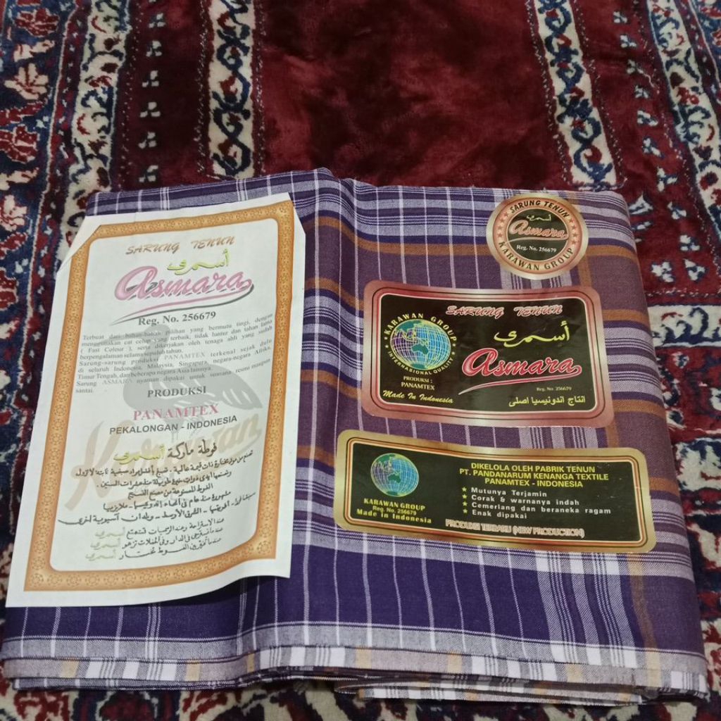 Sarung jadul Asmara by Panamtex bercap sablon (baru)