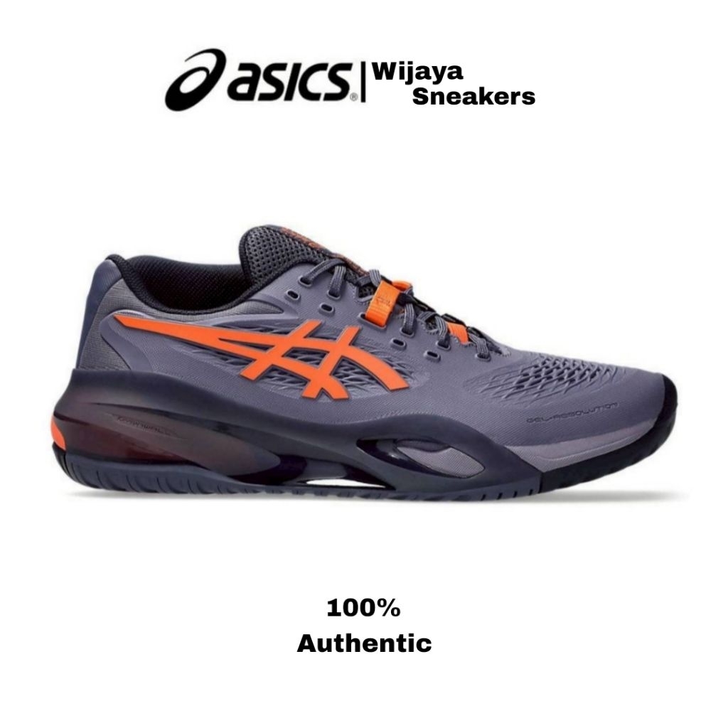 Asics Gel Resolution X Greyish Purple Nova orange