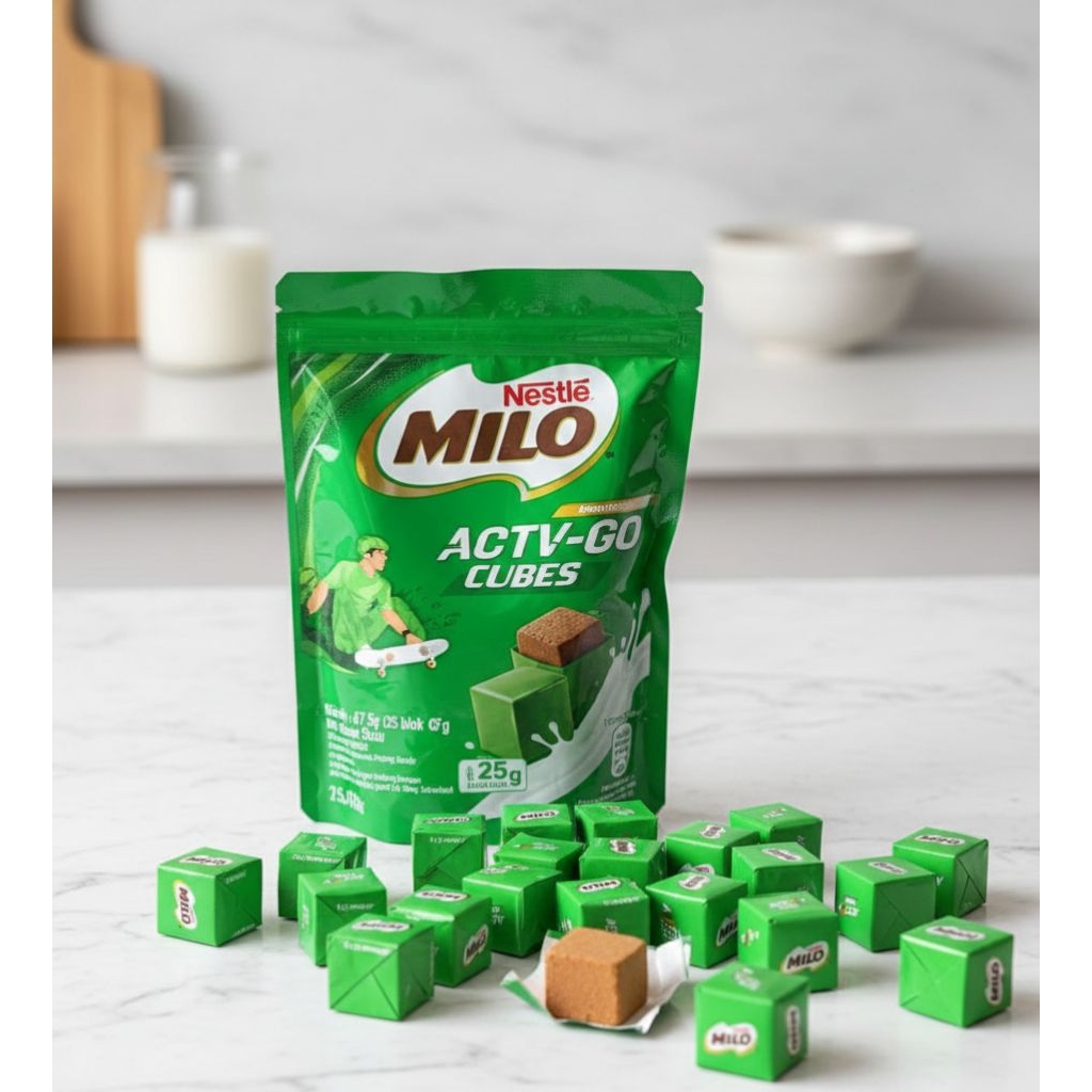 Milo Cube 1 Pouch Isi 25 Biji / Milo / Milo Cube