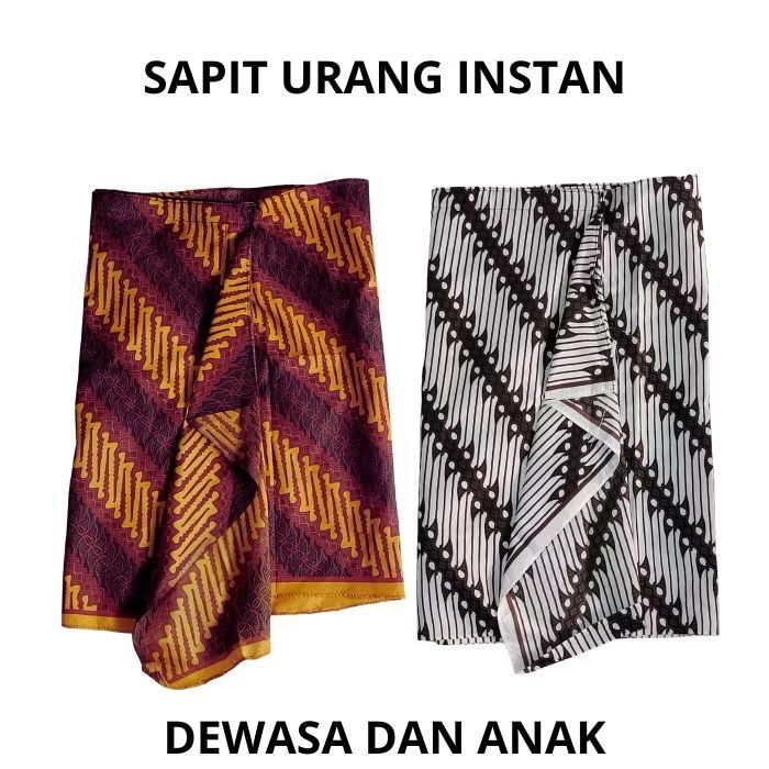 Sapit Urang Instan Batik Perekat/Jarik Sembong Jarik Silat Anak Dan Dewasa Jumbo