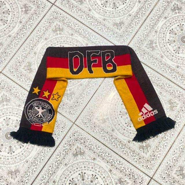 Syal Scarf Adidas Deutschland Germany DFB Timnas Jerman Supporter Vintage Football Soccer
